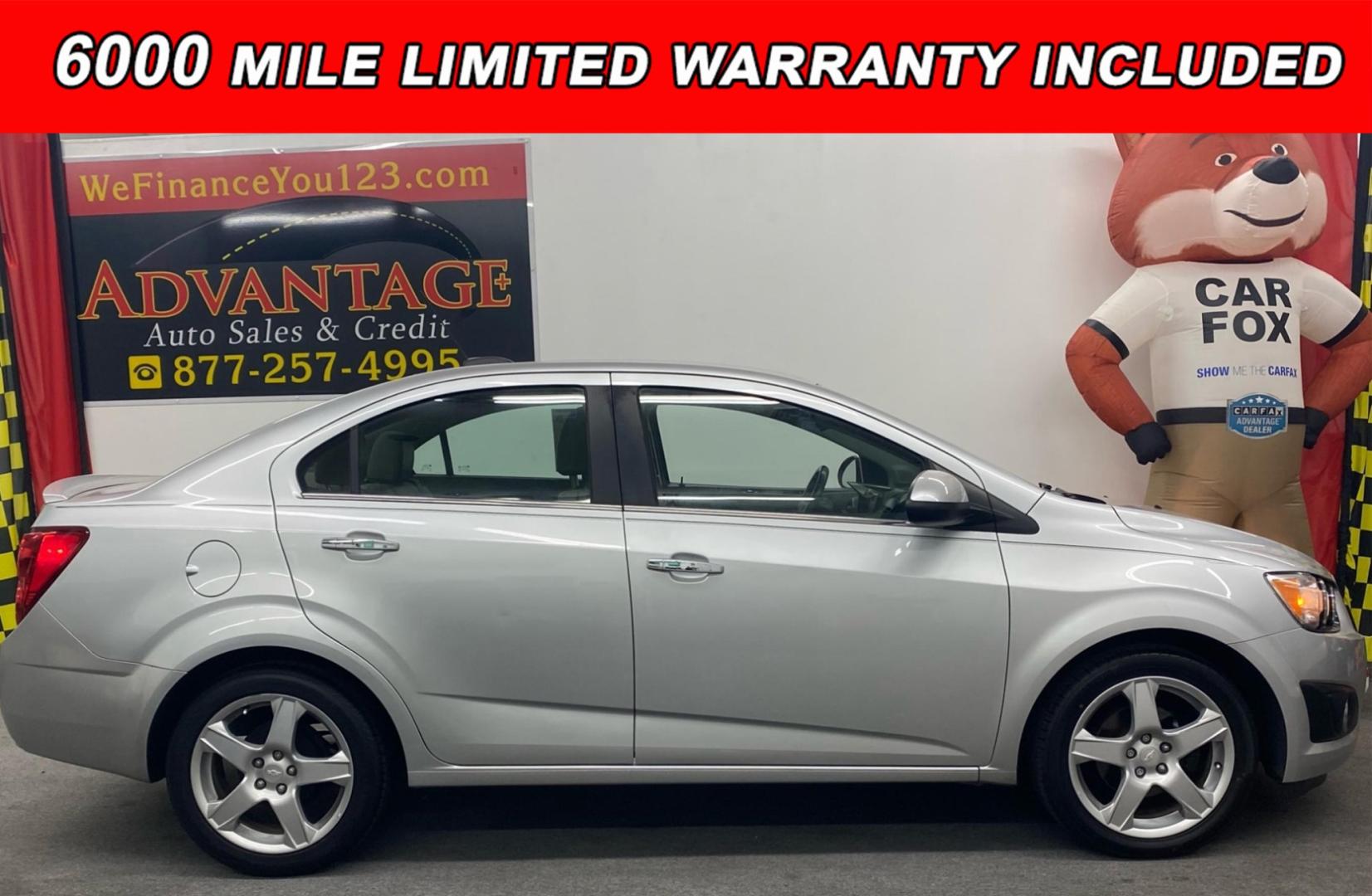 2015 SILVER /Gray Chevrolet Sonic (1G1JE5SB8F4) , located at 533 S West End Blvd., Quakertown, PA, 18951, (877) 257-4995, 40.343994, -75.303604 - INCLUDED IN THE SALE PRICE OF EVERY VEHICLE: 48 Hour Money Back Guarantee 6 Month - 6,000 Mile Warranty Brand New PA State Inspection & Emission $10 Oil Changes for the Life of the Loan Complete CARFAX - Photo#0